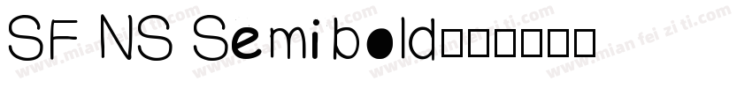SF NS Semibold字体转换